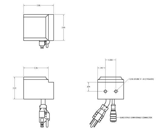 83808 - 120 Volt AC Coil - 8" Drive Units (Female)